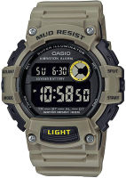 Casio Mens Mud Resistant 10-Year Battery Quartz Watch with Resin Strap, Khaki, 27.6 (Model: TRT-110H-5BVCF)