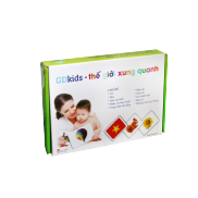 GDKIDS - Bộ Thế giới xung quanh cơ bản TGXQ 100 Thẻ Flashcard Glenn Doman