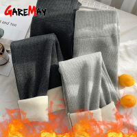 Soft Winter Leggings for Women with Fleece High Waist Thick Pants Velvet Thermal Grey Womens Warm Leggings New High Waisted