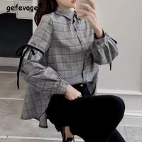 ∏ Street Shirts Clothing Blusas Plaid Shirt Fashion Clothes - Women Vintage Plaid - Aliexpress