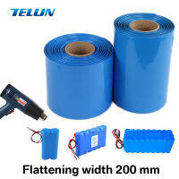 PVC thermal shrinkable film tube Long 2m wide 200 mm 18650 lithium flame retardant insulating sleeve