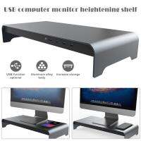 Smart Base Aluminum Alloy Computer Laptop Base Stand With 4 USB Hub C 3.0 Port Support Ordinateur Portable Adaptador Monitor PC