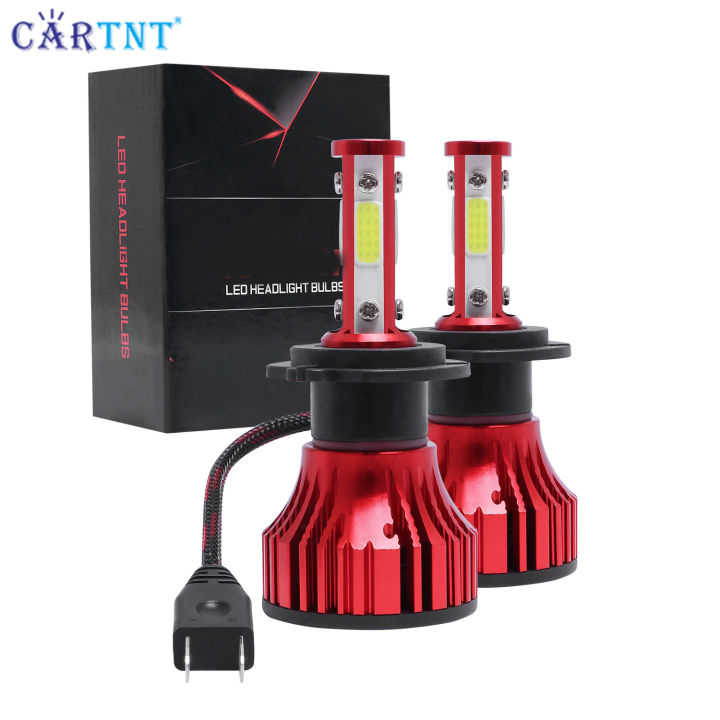 CarTnT 1 Pair H4 H7 H8 H9 H11 LED Car Headlight 14000LM 72W Auto LED  Headlight 9005 HB3 9006 HB4 9012 HIR2 9007 H13 6000K White LED Auto Fog Lamp  12V Light Bulbs