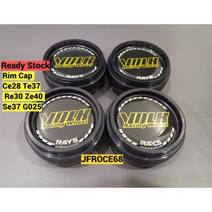 NEW Rim Cap (66mm) Ce28 Te37 Re30 G25 Ze40 Cap Logo Volk Racing Rays