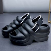 Summer Platform Slippers Women Open Toe Light Weight EVA Wedges Sandals Muffin Casual Fashion Casual High-heeled Sandals Korea