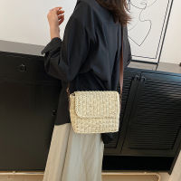 Fashion Rattan Women Shoulder Bags Small Designer Handbags Lady Wicker Crossbody Bag Summer Beach Straw Messenger Purses