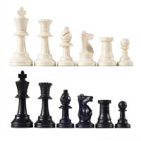 3 3/4 Standard Club Triple Weighted Plastic Chess Pieces ตัวหมากรุกสากลมาตรฐาน(เฉพาะตัวหมากรุก)
