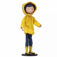 【SALE】 tiorinsecur1988 NECA Coraline &amp; The Secret Door Coraline Y La Puerta Secreta เสื้อกันฝนตุ๊กตาของเล่นตุ๊กตาขยับแขนขาได้สำหรับเป็นของขวัญ