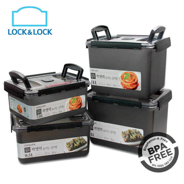 Kimchi Bucket Food Storage Airtight Container with Breathing Cap Made