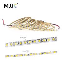 แถบไฟ LED อ่อน12V SMD 2835 4MM 8MM สีขาววอร์มไวท์ติราเทปแถบริบบิ้นยืดหยุ่น5M ตกแต่งบ้านในร่มไฟ5M