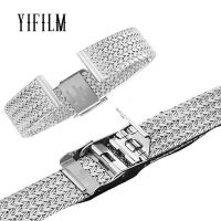 16mm 18mm 20mm Universal Milanese Mesh Strap For DW Woman Durable Wristband Belt For Apple Watch 38MM 40MM Stainless Steel Belt Straps