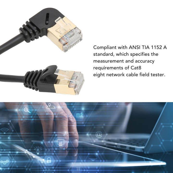 CAT8 Cable Fiber Optic Cable Male To Male Rj45
