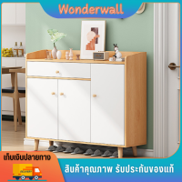 ⭐Wonderwall⭐ตู้รองเท้า ตู้ไม้ ตู้วางรองเท้า ชั้นวางรองเท้าไม้ อเนกประสงค์ ชั้นวางของ ชั้นเก็บของ แข็งแรง ทนทาน มีราคาส่ง พร้อมจัดส่ง