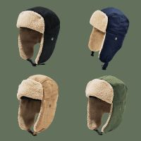 Lei fengs cap winter han edition of men and women to ride electric vehicles northeast warm cotton padded cap pilot locomotive earmuffs hat