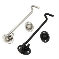 3/4/6/8 Inch Stainless Steel Window Door Bolt Door Lock Safety Switch Cabin Window Hook Door Eye Latch Silent Catch Holder