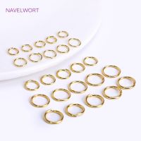 【CC】☇  18K Gold Plated Split Rings Connecting Accessories Jewelry Material Wholesale