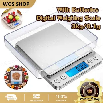 Digital Kitchen Scale 0.1g 3kg Small Food Scale Gram Electronic Scale  Kitchen Weighing Scale With Multifunction For Food Cooking