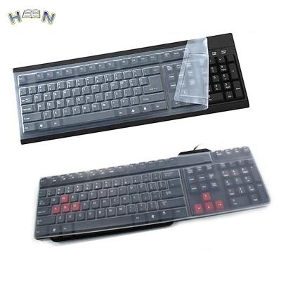 1pc Universal Silicone Desktop Computer Keyboard Cover Skin Protector Film Cover Keyboard Accessories