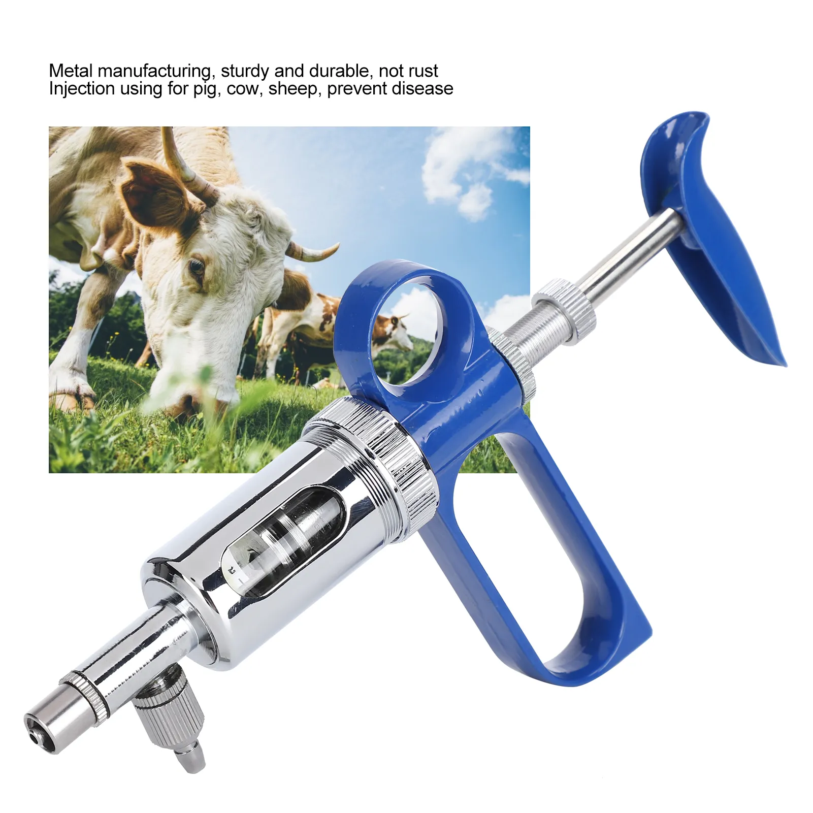 2ML/5ML/10ML Automatic Veterinary Continuous Injector Animal Injection  Adjustable Vaccine Injection for livestock Pig Cattle Sheep | Lazada PH