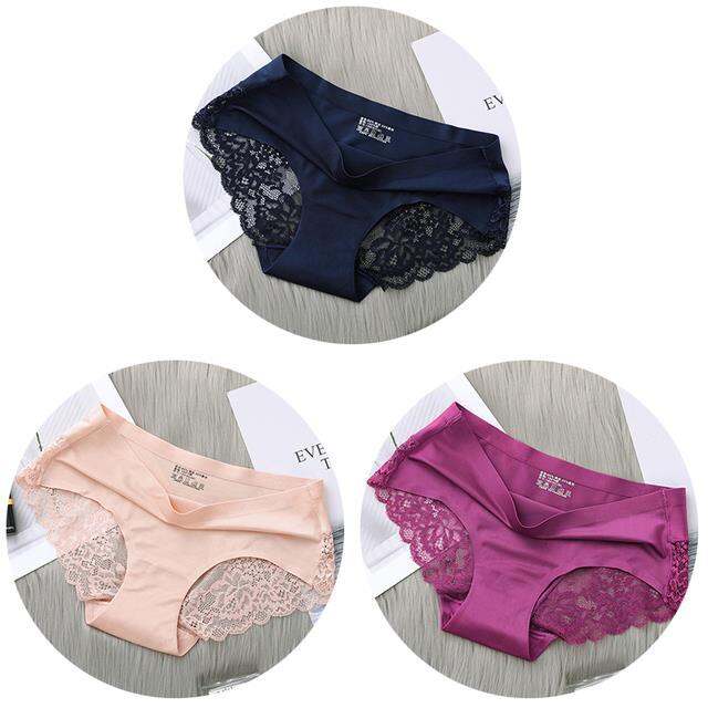 cw-3pcs-set-panties-silk-mid-waist-hollow-out-cotton-crotch-briefs-breathable-female