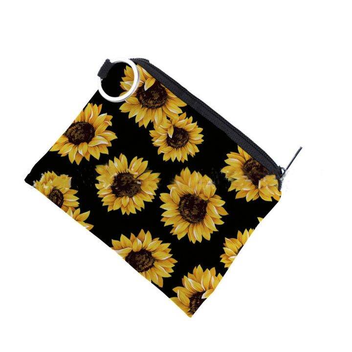 yes-81-sunflower-printed-change-ladies-bag-waterproof-storage-bag-portable-coin-earphone-case-key-case