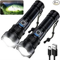 High Power XHP100 Led Flashlight Rechargeable 4 Core Torch Zoom Usb Hand Lantern For Camping  Outdoor &amp; Emergency Use