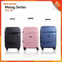 ใหม่ กระเป๋าเดินทางล้อลาก กระเป๋าเดินทาง การเป๋าเดินทางขยายข้าง Massy Series Zip-728 ขนาด 20 นิ้ว