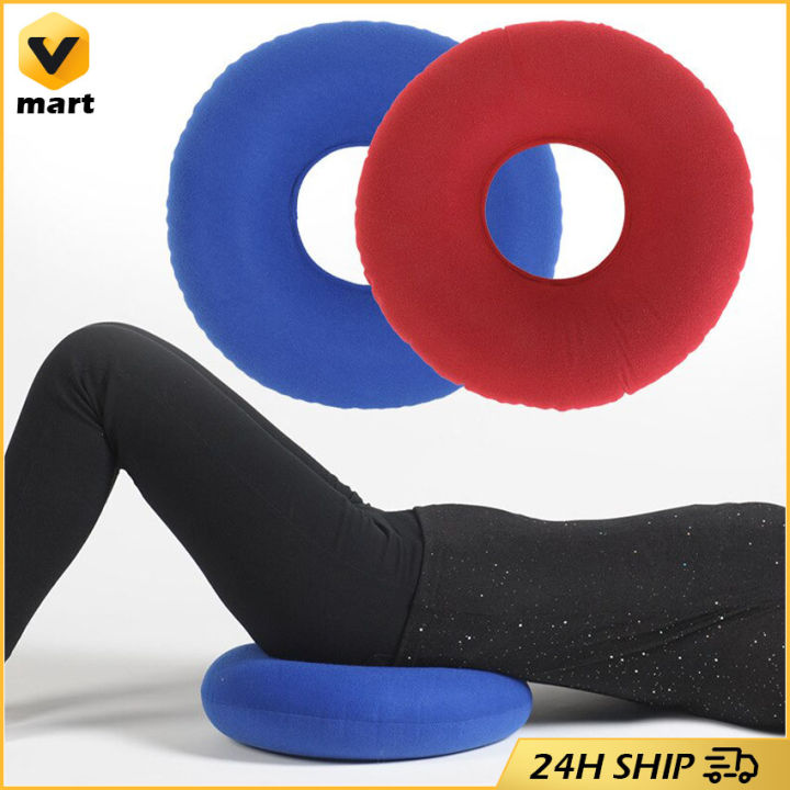 Inflatable Vinyl Ring Cushion for Hemorrhoid Relief Pillow