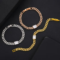 Siscathy 2022 New Fashion Thick Chains Cuff celet Black Bangle Fine Jewelry For Women Cuban Chain Accessories On Hand Gifts