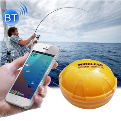 Sunsky เครื่องตรวจจับปลาบลูทูธ125KHz เซนเซอร์เสียงสะท้อน0.6-36เมตรแจ้งเตือนการค้นหาปลาเครื่องหาปลาสำหรับโทรศัพท์มือถือ IOS และ Android