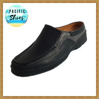 BINSIN รองเท้าเปิดส้นชาย รุ่น KH010 สีดำ รองเท้าแตะชาย รองเท้าผู้ชาย by Pacific Shoes