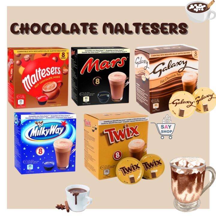 ช็อคโกแลตแคปซูล-box-กาแฟแคปซูล-mars-twix-milky-way-chococino-nescafe-dolce-gusto