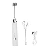 Multifunctional Egg Beater Electric Household Small Stirrer Coffee Frothing Wand White