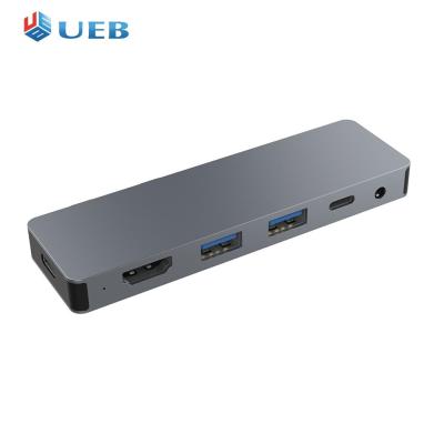 USB3.0ฮับแท่นวางมือถือ10Gbps การส่งข้อมูลขนาดเล็กฮับแท่นวางมือถือชนิด-C HDMI-เข้ากันได้กับพื้นผิว Pro X/ 9/8