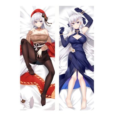 60 * 180 ซม. Azur Lane Dakimakura HMS Belfast คอสเพลย์อะนิเมะญี่ปุ่น Loli หมอน Kawaii สาวกอดร่างกาย Otaku ปลอกหมอน Waifu Boho ตกแต่ง