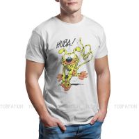 ผู้ชายเสื้อยืด Marsupilami HUBA Classic Man S TShirt Gaston Lagaffe การ์ตูน Crewneck Tops ผ้า T เสื้อตลกคุณภาพสูง G