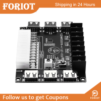 Foriot  ตัวเชื่อมต่อพาวเวอร์ซัพพลาย SATA ATX อะแดปเตอร์แหล่งจ่ายไฟหลากหลายแผงพลังงานซิงโครนัส