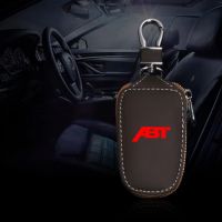 ₪ Leather Car Key Protection Shell Bag Carbon Filber Car Key Case Car Keychain For ABT Audi RS3 RS4 RS5 RS6 RS7 S4 S5 S6 SQ7 TT VW