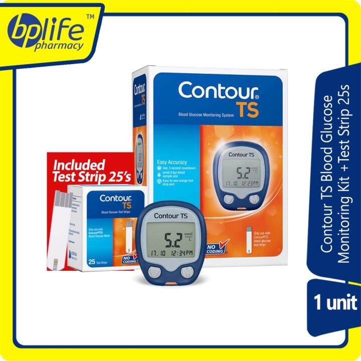 Contour TS Blood Glucose Monitoring Kit + Test Strip 25s Lazada