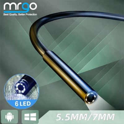 7MM 5.5MM Endoscope Camera for Android Phone Flexible IP67 Micro USB C Lens Cable Industrial Camera Endoscope PC 6LED Adjustable