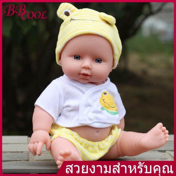 ตุ๊กตาเด็กทารกเสมือนจริงซิลิโคนไวนิล-30-ซม-reborn-กับผ้า