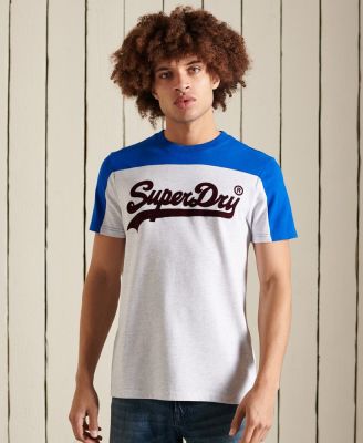 SUPERDRY VINTAGE LOGO AMERICAN CLASSIC COLOURBLOCK T-SHIRT 220 เสื้อยืด สำหรับผู้ชาย