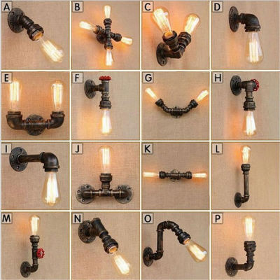 Loft Industrial Wall Light Iron Rust Water Retro Wall Lamp Vintage E27 Sconce Lights Home Lighting Fixtures Lustres Luz