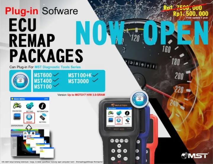 +MENU REMAP MST100P MST400 ZEUS / SCANNER MOTOR ALAT SERVICE INJEKSI