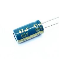 20pcs/lot 63V 47UF aluminum electrolytic capacitor size 6*12 47UF 20% Electrical Circuitry Parts