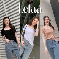 SALE ’Lelaa in Top- เสื้อยืดคอเหลี่ยม เนื้อผ้ายูนิโคล่ เสื้อยืดออกงาน RTW.K