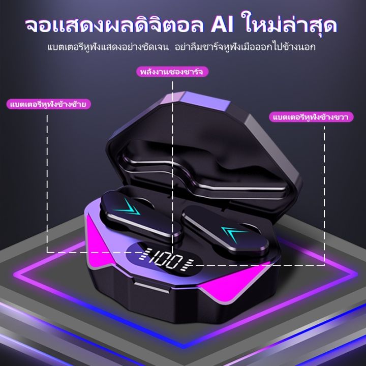 2023-ใหม่-tws-หูฟัง-x15-หูฟังบลูทูธ-หูฟังไร้สาย-หูฟังเบสสเตอริโอไฮไฟ-9d-เสียงรอบทิศทาง-360-ซับวูฟเฟอร์-ชุดหูฟังกีฬากันน้ำ-การควบคุมแบบสัมผัส-หูฟังอินเอียร์พร้อมไมค์-ชุดหูฟังสำหรับเล่นเกมตัดเสียงรบกวน-