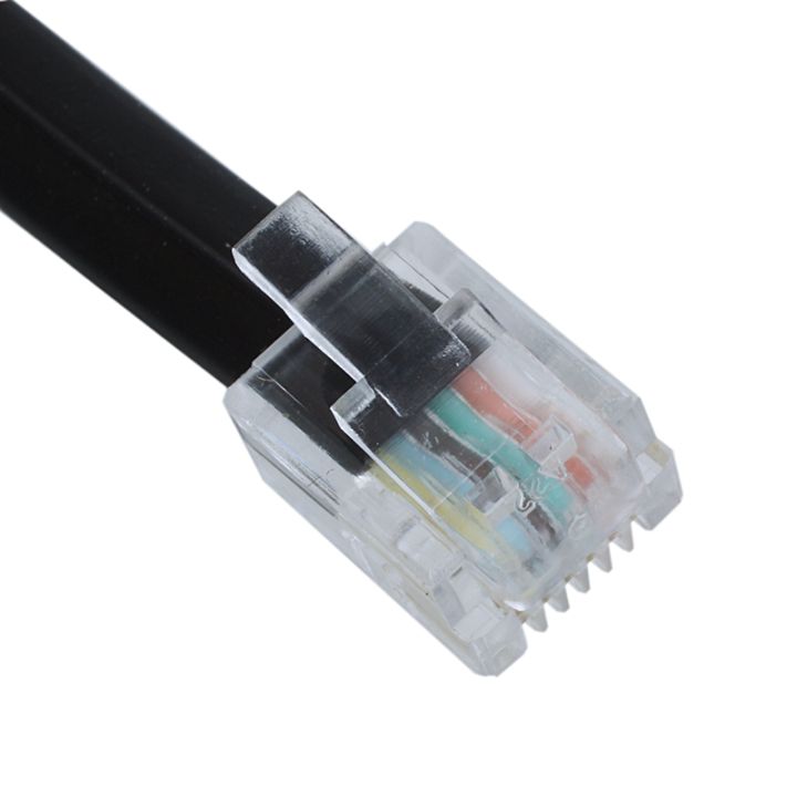 6p6c-rj11-telephone-extension-fax-modem-cable-line-5m-length-black