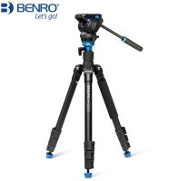 Benro A1883FS2N/ A2883FS4N อลูมิเนียมท่องเที่ยววิดีโอขาตั้งกล้องโหลดสูงสุด2.5/4KG