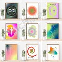 Sumanssa 70S Gradient Aura-โปสเตอร์จิตวิญญาณสำหรับ Y2K Aesthetic Wall Decor,สร้างแรงบันดาลใจในเชิงบวก-ขายดี Spiritual Decor